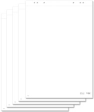 Sigel flip chart pad, blank white, perforated, 20 sheets