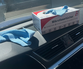 IWH chiffons de nettoyage en microfibres, réutilisables, 250×250 mm, 20 pièces