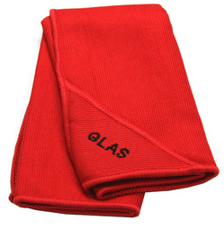 IWH microvezeldoek, rood, 80% polyester, 400×400 mm