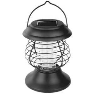Bradas solar LED insectenlamp met handvat, zwart, 130×250 mm, oplaadbaar