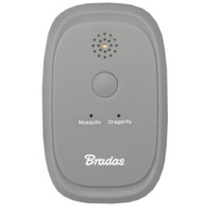 Bradas anti-muggen ultrasoon apparaat, draagbaar, grijs, 30 m²
