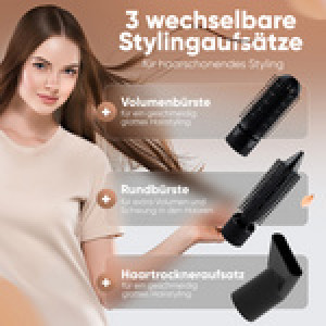 CLATRONIC 3-in-1 multihaarstyler HAS 3818, zwart-koper, 3 stylingopzetstukken