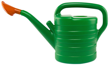 Bradas gieter, groen/oranje, 10 liter, sterk PVC