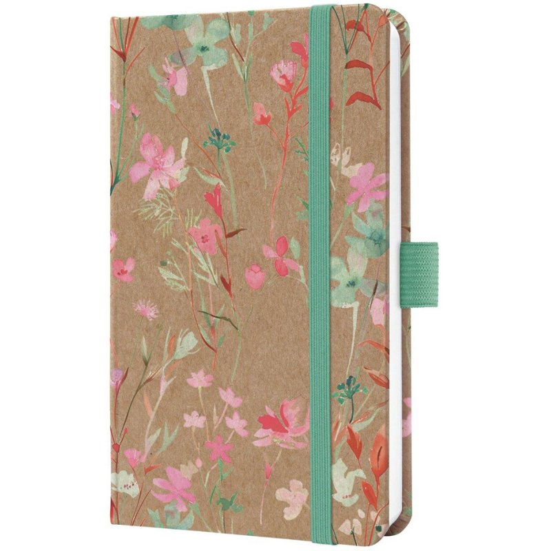 sigel Weekly Diary Jolie Pure 2027 Green Floral Serenity, A6, 95 x 150 mm, hardcover kraft paper
