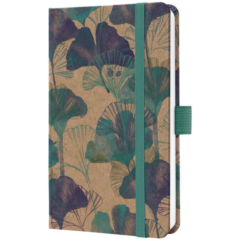 sigel Agenda Hebdomadaire Jolie Pure 2027 Moonlight Ginkgo, A6, 95 x 150 mm, couverture rigide papier kraft