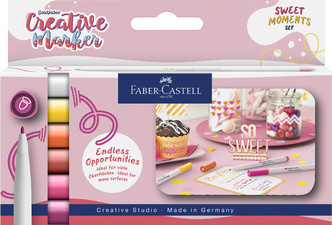 Faber-Castell Creative Markers GOLDFABER, Sweet Moments, water-based pigment, 6 pieces