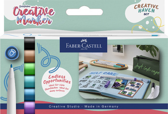 Faber-Castell GOLDFABER Creative markers, water-based, 1.5 mm, 6 pieces
