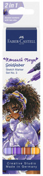 Faber-Castell GOLDFABER sketch markers, Romantic Manga 3 set, 4 pieces