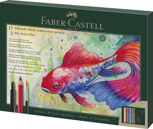 FABER-CASTELL Coffret cadeau Albrecht Dürer, 21 pièces, crayons aquarelle