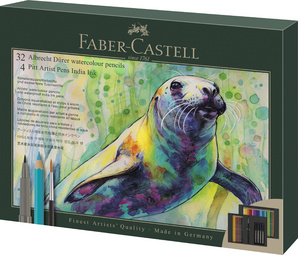 FABER-CASTELL Coffret cadeau Albrecht Dürer, 37 pièces, crayons aquarelle