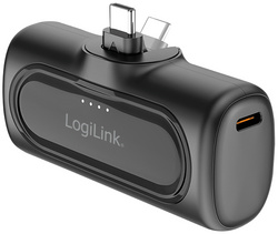 LogiLink Powerbank, 5.000 mAh, 2x USB-C, blanc