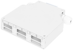 DIGITUS Adaptateur rail DIN pour 6x accouplements SC/DX, gris