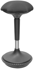 DIGITUS tabouret de travail avec aide à la levée, hauteur réglable 630-880 mm, noir, capacité 125 kg