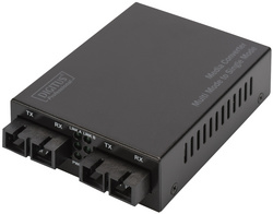 DIGITUS Convertisseur Gigabit multimode vers monomode, fibre optique SC, 850nm/1310nm