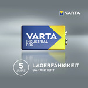 VARTA alkaline batterij INDUSTRIAL PRO, 9V-blok, 580 mAh, 20 stuks