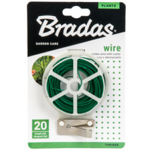 Bradas binddraad met draadsnijder, groen, 30 m