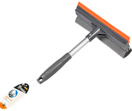 Bradas ruitenreiniger, antraciet/zilver/oranje, ergonomische grip, wisrand 210 mm