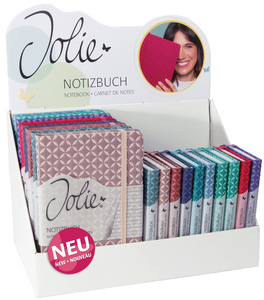 Sigel Jolie Flair bloc-notes display, cuir synthétique, ligné