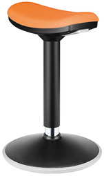 LogiLink sit-stand stool, height adjustable, black/orange
