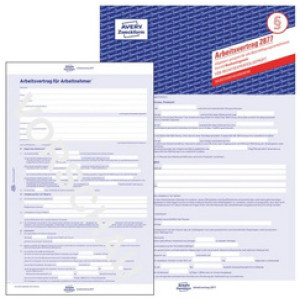 AVERY Zweckform arbeidscontract formulier 2877, A4, zelfkopiërend, 5 stuks