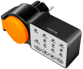 LogiLink mechanical timer switch outdoor, IP44, black