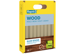 Rapid Tools lijmpatronen voor hout, 12 mm, 190 mm lang, 14 stuks