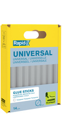Rapid lijmpatronen universeel transparant, 12 mm diameter, 14 stuks