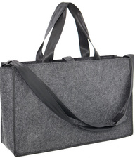 STOP vilt laptoptas Desk Sharing SUMBA, donkergrijs, tot 17,3 inch, gerecycled PET