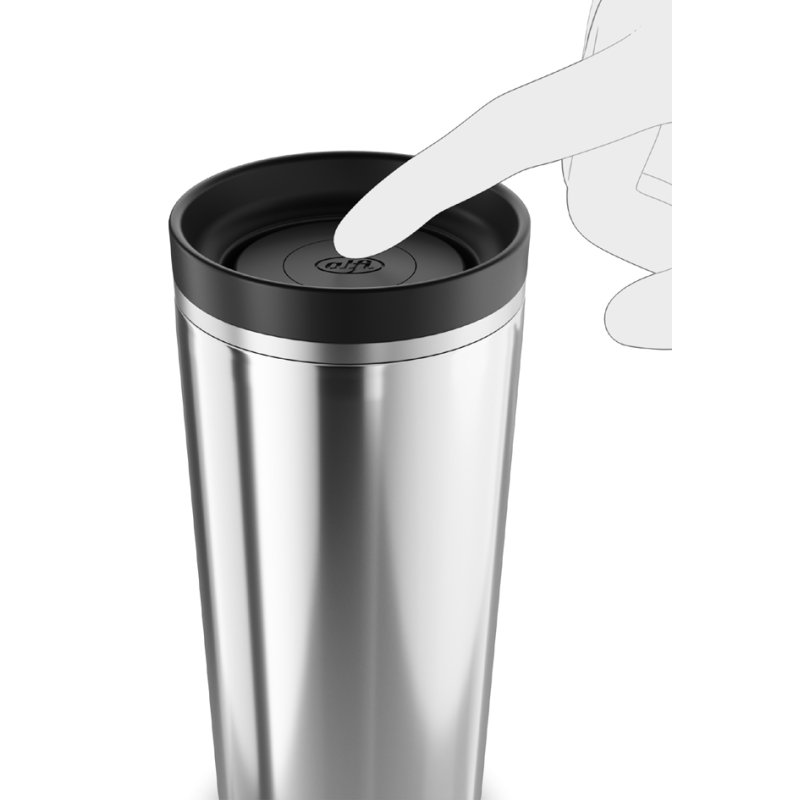 alfi thermosbeker ISO COFFEE MUG PRO, roestvrij staal, 0,38 liter