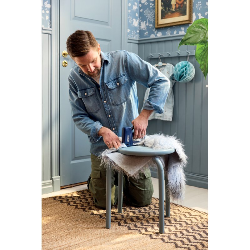Rapid Tools agrafeuse manuelle RPC4, bleu, pour agrafes et clous