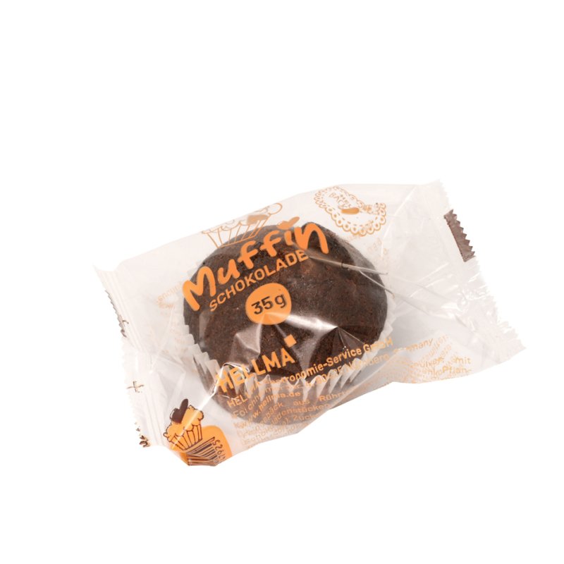 HELLMA muffins au chocolat, individuellement emballés, 48 pièces de 35 g