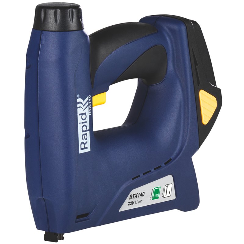 Rapid Tools draadloze nietmachine BTX140, blauw, met accu en koffer