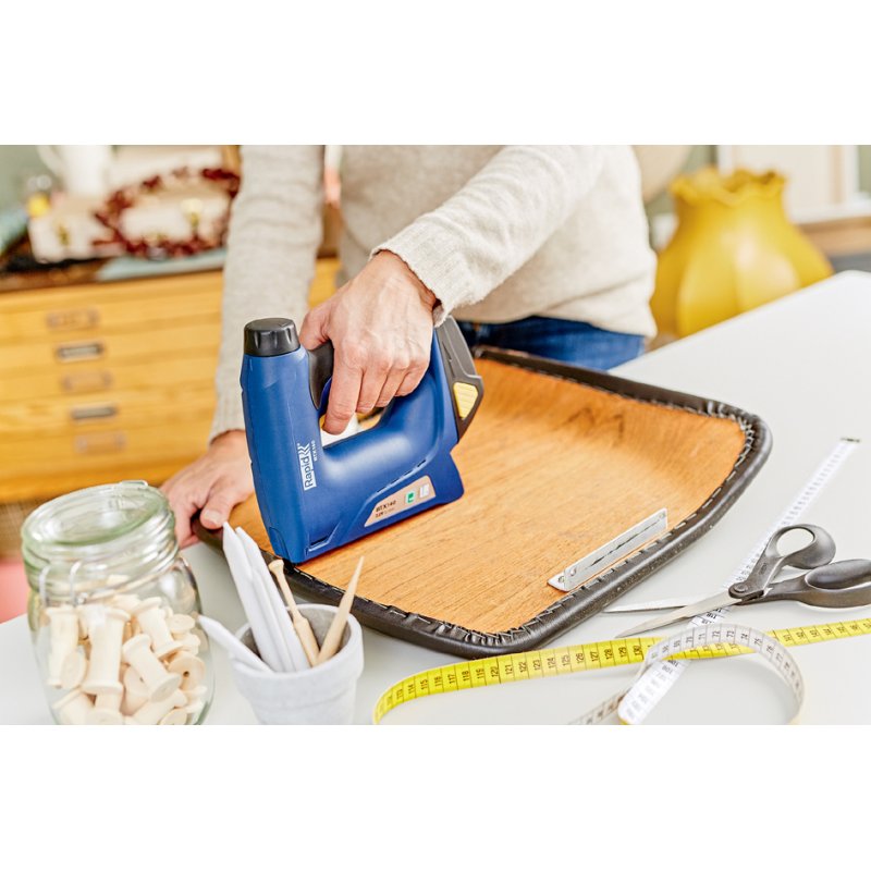 Rapid Tools draadloze nietmachine BTX140, blauw, met accu en koffer