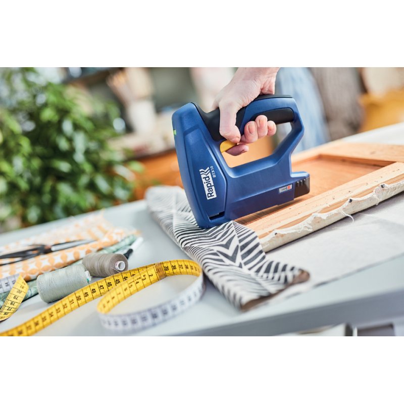 Rapid Tools agrafeuse sans fil BTX10, bleu, batterie Li-Ion 3,6V