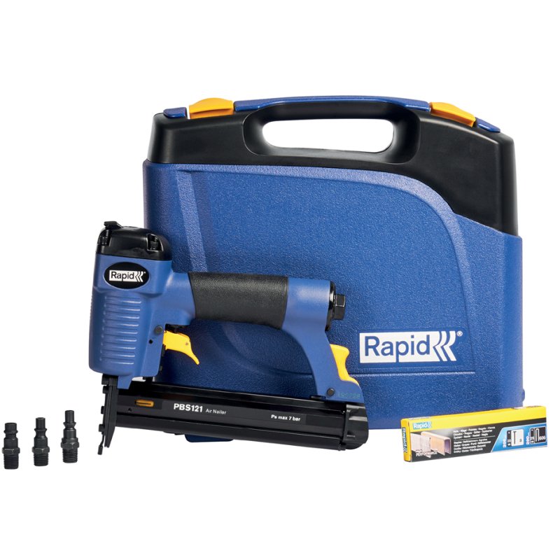 Rapid Tools pistolet à rivets pneumatique PBS121, bleu/jaune, en mallette