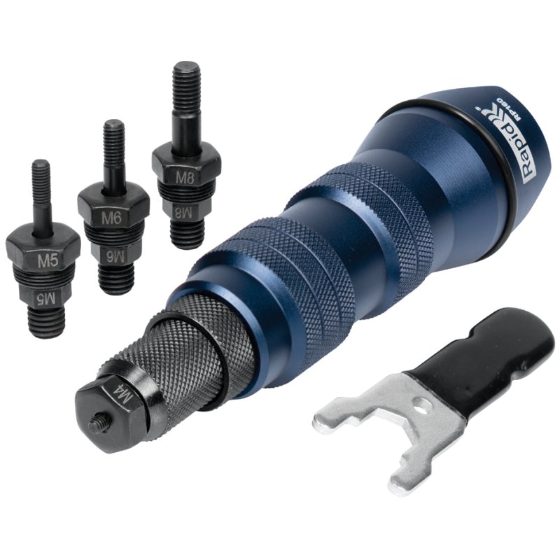Rapid Tools adaptateur de rivet RP160, M4-M8, aluminium/acier