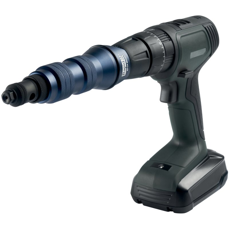 Rapid Tools blind rivet nut adaptor RP150 Multi, aluminium/steel, blue, 3.2–4.8 mm