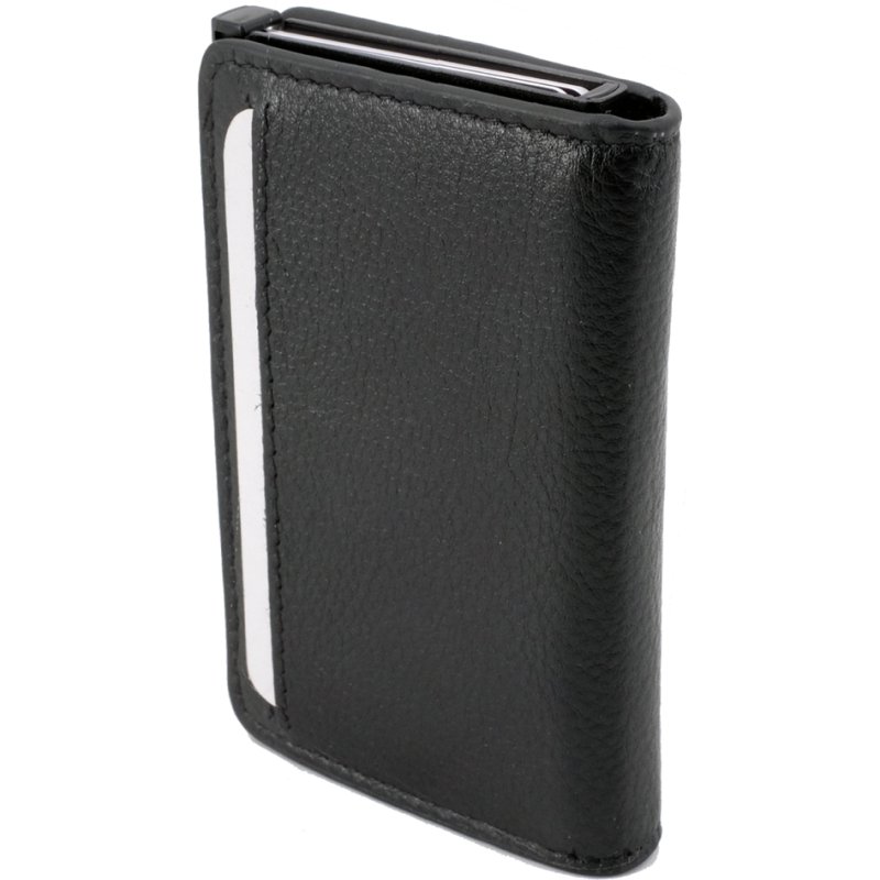CLICKSAFE portemonnee SLIM met AirTag-vak, nappaleder, bruin