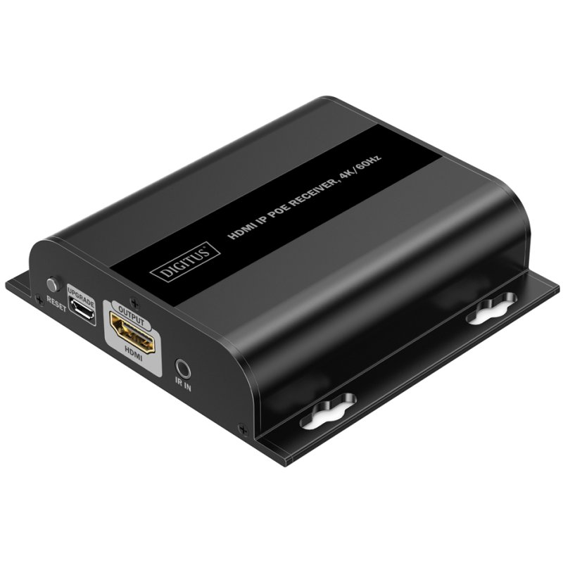 DIGITUS Récepteur HDMI IP PoE 4K, 4K/60Hz, 120/200 m