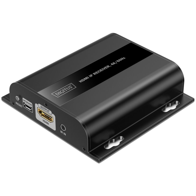 DIGITUS Récepteur HDMI IP 4K, 4K/60Hz, 120/200 m
