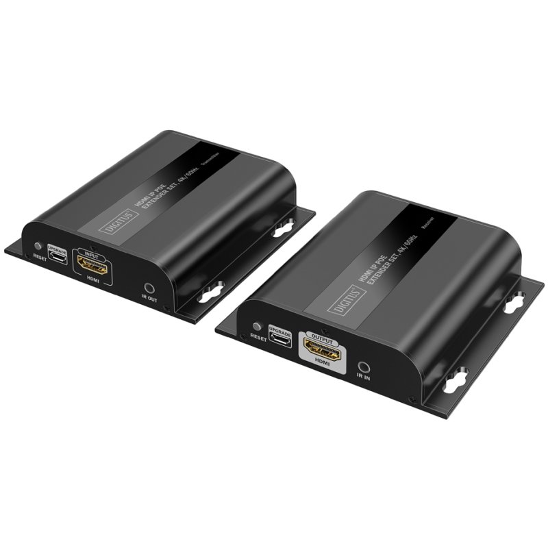 DIGITUS Extenseur HDMI IP PoE 4K, 120/200 m, Ultra HD 4K, CAT6