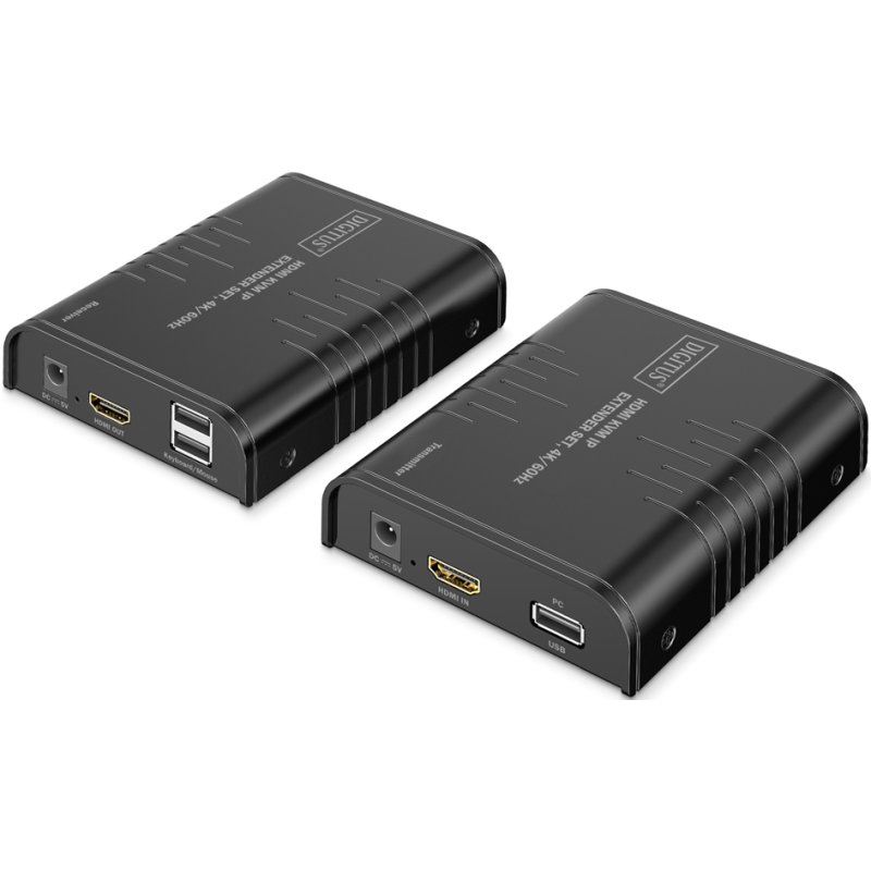 DIGITUS 4K HDMI IP extender set, Ultra HD 4K