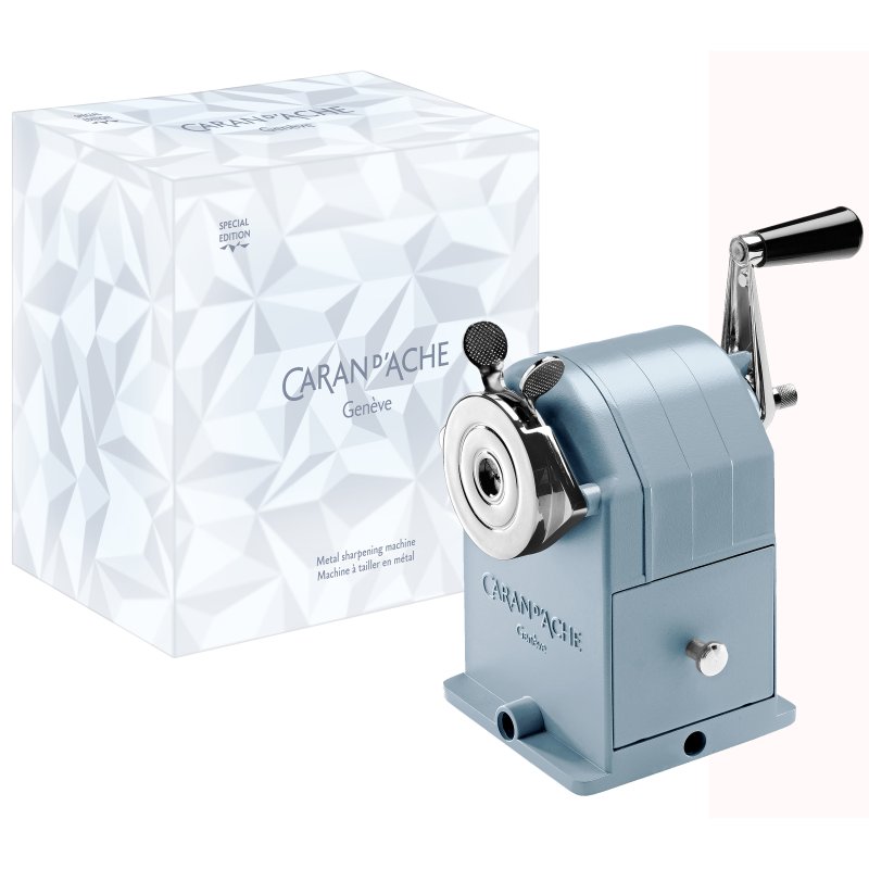 CARAN D'ACHE puntenslijper Alpine Frost, blauw/zilver, metaal, collector's edition
