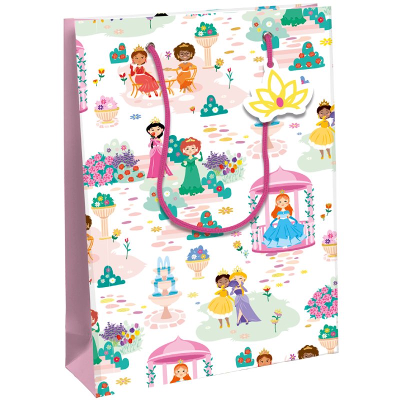 Clairefontaine sac cadeau Il était une fois princesse, 265×140×330 mm, papier enduit 210 g/m²