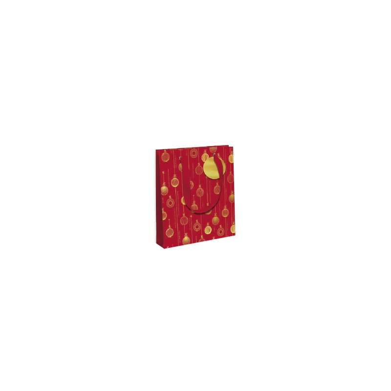 Clairefontaine sac cadeau Noël Scintillant, 265×140×330 mm, papier revêtu, ruban satin