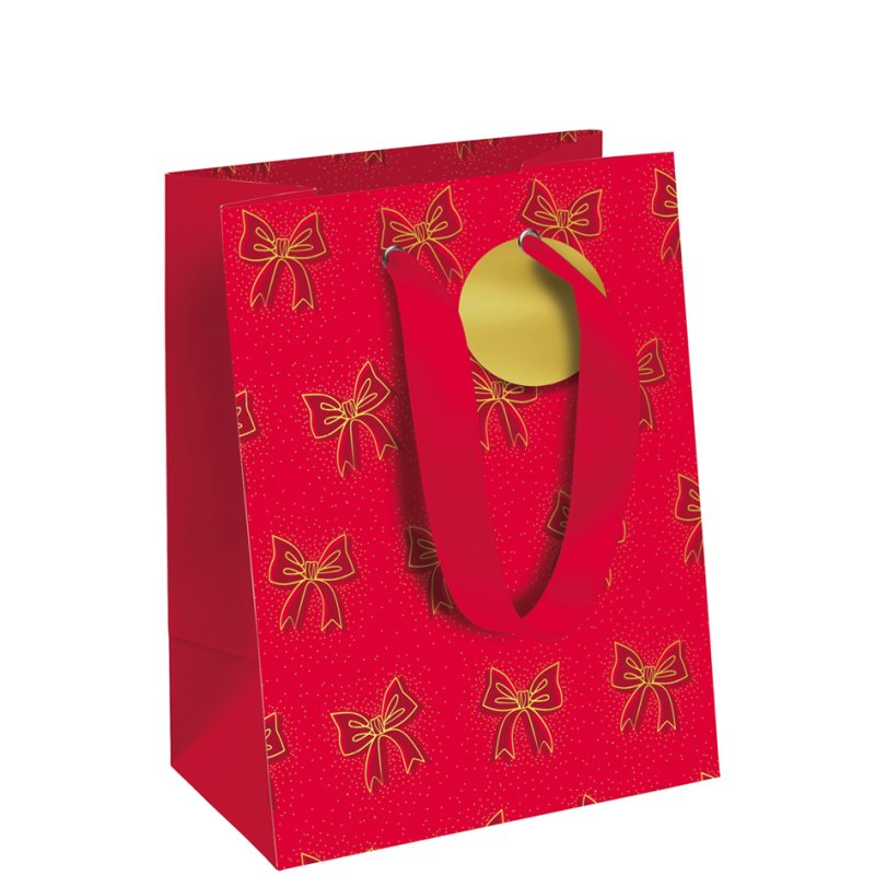 Clairefontaine sac cadeau Noël Scintillant, 265×140×330 mm, papier revêtu, ruban satin