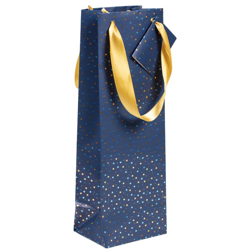 Clairefontaine Sachet cadeau Noël Max et moi, papier enduit 170 g/m², ruban satin noir, 125×95×380 mm