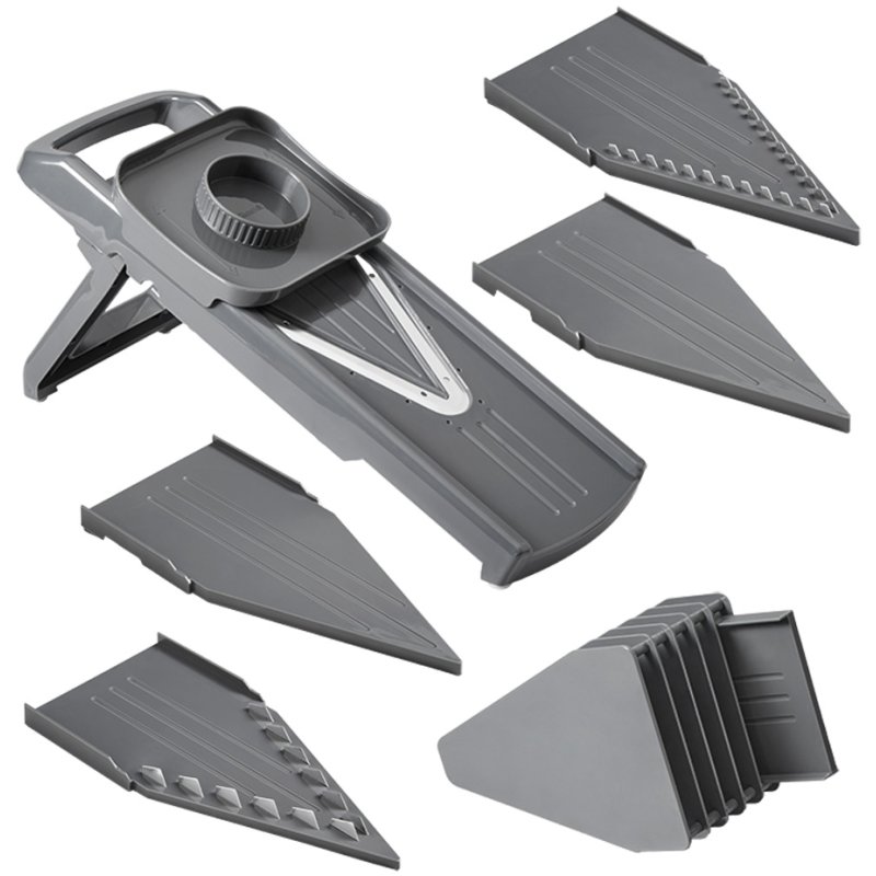 Metaltex lime universelle Slice-V, 5 lames interchangeables, gris