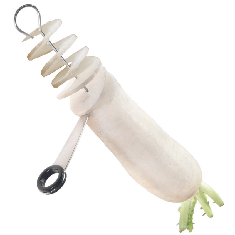 Metaltex spiral slicer, silver/black