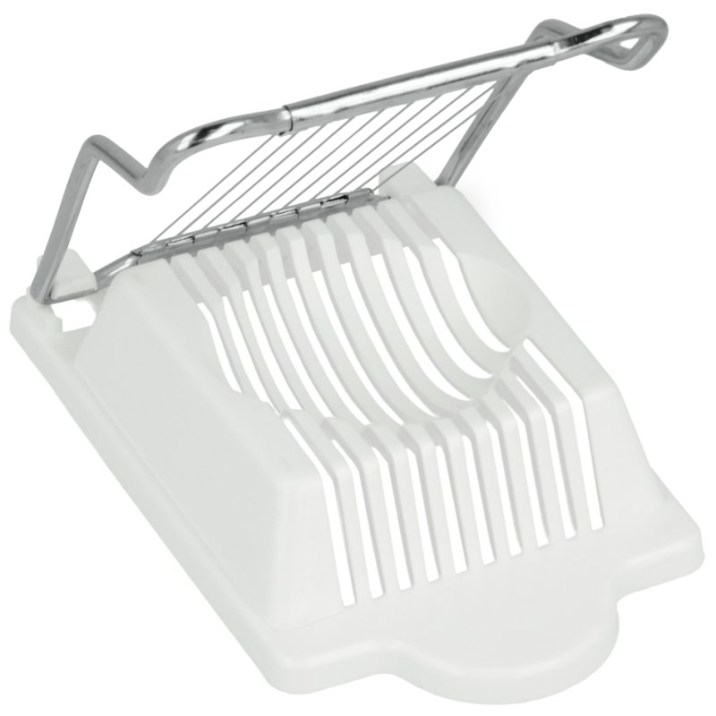 Metaltex eierschneider, wit, roestvrijstalen draden, 85×153×28 mm